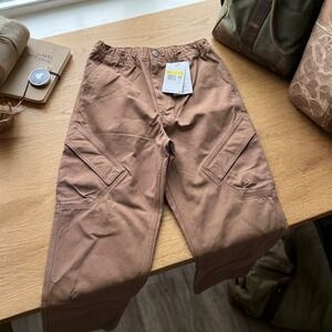 Nike Jordan Chicago Utility Canvas Pants Mens Small Archaeo Brown FV7255-223